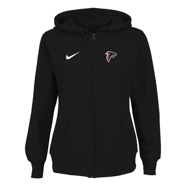 Women Atlanta Falcons Tailgater Full Zip Hoodie - Black,We sell and wholesale Women Atlanta Falcons Tailgater Full Zip Hoodie - Black on line form chian!