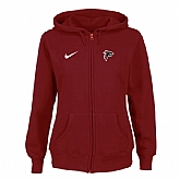 Women Atlanta Falcons Tailgater Full Zip Hoodie - Red,baseball caps,new era cap wholesale,wholesale hats