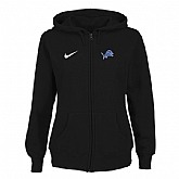 Women Detroit Lions Tailgater Full Zip Hoodie - Black,baseball caps,new era cap wholesale,wholesale hats
