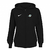 Women Miami Dolphins Tailgater Full Zip Hoodie - Black,baseball caps,new era cap wholesale,wholesale hats