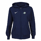 Women Miami Dolphins Tailgater Full Zip Hoodie - Blue,baseball caps,new era cap wholesale,wholesale hats