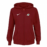 Women Miami Dolphins Tailgater Full Zip Hoodie - Red,baseball caps,new era cap wholesale,wholesale hats