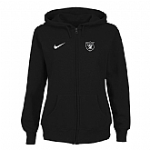 Women Oakland Raiders Tailgater Full Zip Hoodie - Black,baseball caps,new era cap wholesale,wholesale hats