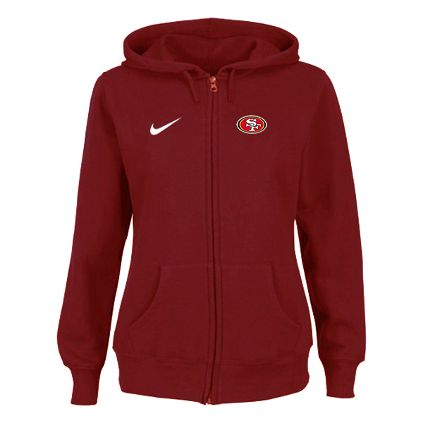 Women San Francisco 49ers Tailgater Full Zip Hoodie - Red,We sell and wholesale Women San Francisco 49ers Tailgater Full Zip Hoodie - Red on line form chian!