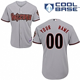 Customized Arizona Diamondbacks MLB Jersey-Men's Stitched Road Gray Cool Base Baseball Jersey,baseball caps,new era cap wholesale,wholesale hats