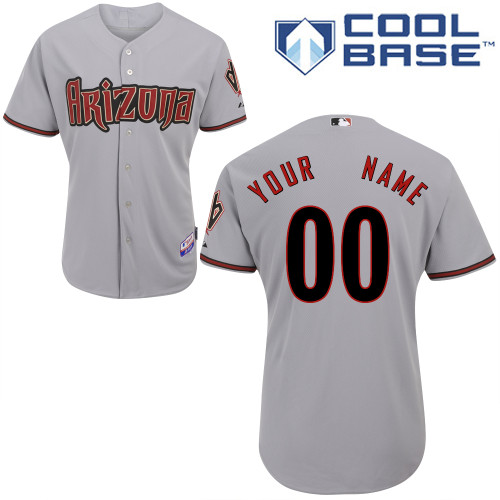 Customized Arizona Diamondbacks MLB Jersey-Men's Stitched Road Gray Cool Base Baseball Jersey,We sell and wholesale Customized Arizona Diamondbacks MLB Jersey-Men's Stitched Road Gray Cool Base Baseball Jersey on line form chian!