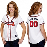Customized Atlanta Braves Baseball Jersey-Women's Stitched Home White Cool Base MLB Jersey,baseball caps,new era cap wholesale,wholesale hats