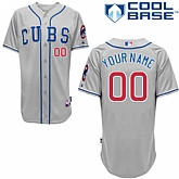 Customized Chicago Cubs Baseball Jersey-Women's Stitched 2014 Road Gray Cool Base MLB Jersey,baseball caps,new era cap wholesale,wholesale hats