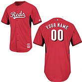 Customized Cincinnati Reds Baseball Jersey-Women's Stitched 2014 Cool Base BP Red MLB Jersey,baseball caps,new era cap wholesale,wholesale hats