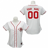 Customized Cincinnati Reds Baseball Jersey-Women's Stitched Home White Cool Base MLB Jersey,baseball caps,new era cap wholesale,wholesale hats