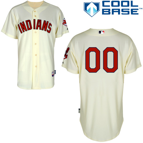 Customized Cleveland Indians MLB Jersey-Men's Stitched Alternate Cream Cool Base Baseball Jersey,We sell and wholesale Customized Cleveland Indians MLB Jersey-Men's Stitched Alternate Cream Cool Base Baseball Jersey on line form chian!