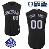 Customized Colorado Rockies MLB Jersey-Men's Stitched Alternate Black Baseball Jersey,baseball caps,new era cap wholesale,wholesale hats