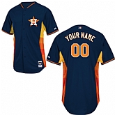 Customized Houston Astros Baseball Jersey-Women's Stitched 2014 Cool Base BP Dark Blue MLB Jersey,baseball caps,new era cap wholesale,wholesale hats