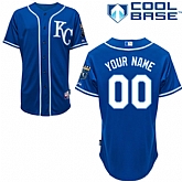 Customized Kansas City Royals Baseball Jersey-Women's Stitched 2014 Alternate Blue Cool Base MLB Jersey,baseball caps,new era cap wholesale,wholesale hats