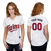 Customized Minnesota Twins Baseball Jersey-Women's Stitched Home White MLB Jersey,baseball caps,new era cap wholesale,wholesale hats