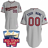 Customized Minnesota Twins MLB Jersey-Men's Stitched 2014 ALL Star Road Gray Cool Base Baseball Jersey,baseball caps,new era cap wholesale,wholesale hats