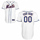 Customized New York Mets Baseball Jersey-Women's Stitched Alternate White Cool Base MLB Jersey,baseball caps,new era cap wholesale,wholesale hats