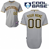 Customized Pittsburgh Pirates Baseball Jersey-Women's Stitched Road Gray Cool Base MLB Jersey,baseball caps,new era cap wholesale,wholesale hats