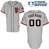 Customized San Francisco Giants MLB Jersey-Men's Stitched Gray Cool Base Baseball Jersey,baseball caps,new era cap wholesale,wholesale hats