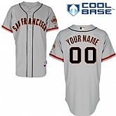 Customized San Francisco Giants MLB Jersey-Men's Stitched Road Gray Cool Base Baseball Jersey,baseball caps,new era cap wholesale,wholesale hats