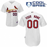 Customized St. Louis Cardinals MLB Jersey-Men's Stitched Home White Cool Base Baseball Jersey,baseball caps,new era cap wholesale,wholesale hats