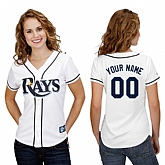 Customized Tampa Bay Rays Baseball Jersey-Women's Stitched Home White Cool Base MLB Jersey,baseball caps,new era cap wholesale,wholesale hats