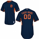 Customized Youth MLB Jersey-Detroit Tigers Stitched 2014 Dark Blue Road Cool Base BP Baseball Jersey,baseball caps,new era cap wholesale,wholesale hats