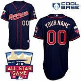 Customized Youth MLB Jersey-Minnesota Twins Stitched 2014 ALL Star Alternate Dark Blue Cool Base Baseball Jersey,baseball caps,new era cap wholesale,wholesale hats
