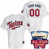 Customized Youth MLB Jersey-Minnesota Twins Stitched 2014 ALL Star Home White Cool Base Baseball Jersey,baseball caps,new era cap wholesale,wholesale hats