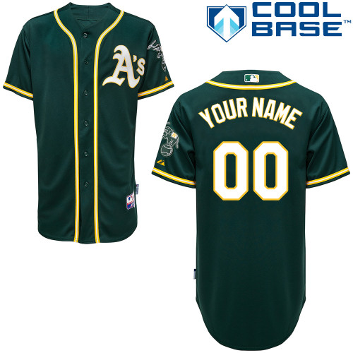 Customized Youth MLB Jersey-Oakland Athletics Stitched Alternate Green Cool Base Baseball Jersey,We sell and wholesale Customized Youth MLB Jersey-Oakland Athletics Stitched Alternate Green Cool Base Baseball Jersey on line form chian!