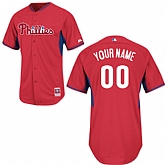 Customized Youth MLB Jersey-Philadelphia Phillies Stitched 2014 Red Cool Base BP Baseball Jersey,baseball caps,new era cap wholesale,wholesale hats