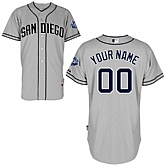 Customized Youth MLB Jersey-San Diego Padres Stitched Road Gray Cool Base Baseball Jersey,baseball caps,new era cap wholesale,wholesale hats