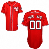 Customized Youth MLB Jersey-Washington Nationals Stitched Alternate Red Cool Base Baseball Jersey,baseball caps,new era cap wholesale,wholesale hats