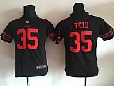 Youth Nike San Francisco 49ers #35 Eric Reid 2015 Black Game Jerseys,baseball caps,new era cap wholesale,wholesale hats