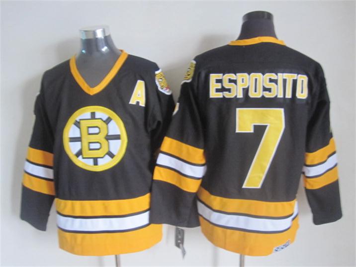 Boston Bruins #7 Phil Esposito Black CCM Throwback Jerseys,We sell and wholesale Boston Bruins #7 Phil Esposito Black CCM Throwback Jerseys on line form chian!