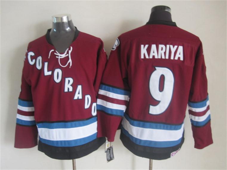 Colorado Avalanche #9 Paul Kariya Red CCM Throwback Jerseys,We sell and wholesale Colorado Avalanche #9 Paul Kariya Red CCM Throwback Jerseys on line form chian!