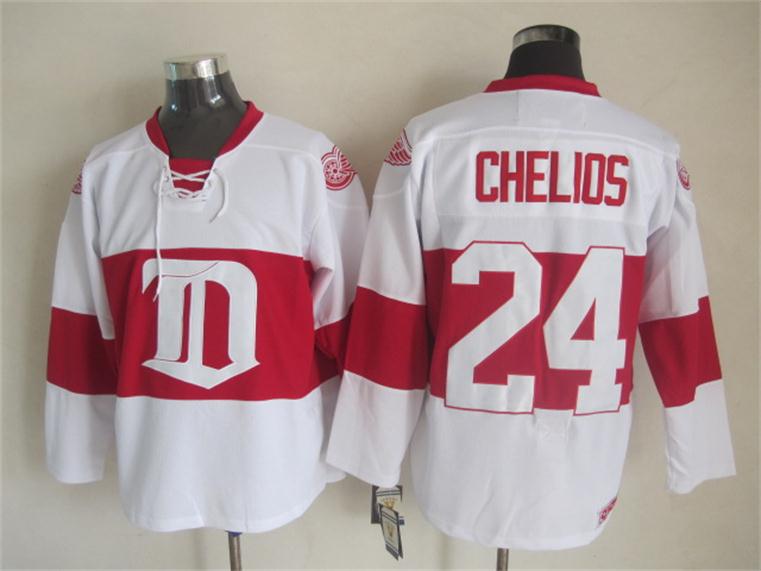 Detroit Red Wings #24 Chris Chelios White-Red CCM Throwback Jerseys,We sell and wholesale Detroit Red Wings #24 Chris Chelios White-Red CCM Throwback Jerseys on line form chian!