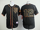 San Francisco Giants #12 Joe Panik 2015 Black SF Edition Jersey,baseball caps,new era cap wholesale,wholesale hats