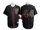 San Francisco Giants #44 Willie McCovey 2015 Black SF Edition Jersey,baseball caps,new era cap wholesale,wholesale hats