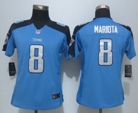 Womens Nike Limited Tennessee Titans #8 Marcus Mariota Blue Jerseys,We sell and wholesale Womens Nike Limited Tennessee Titans #8 Marcus Mariota Blue Jerseys on line form chian!