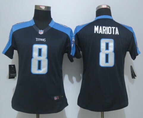 Womens Nike Limited Tennessee Titans #8 Marcus Mariota Dark Blue Jerseys,We sell and wholesale Womens Nike Limited Tennessee Titans #8 Marcus Mariota Dark Blue Jerseys on line form chian!