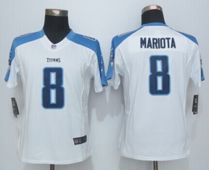 Womens Nike Limited Tennessee Titans #8 Marcus Mariota White Jerseys,We sell and wholesale Womens Nike Limited Tennessee Titans #8 Marcus Mariota White Jerseys on line form chian!