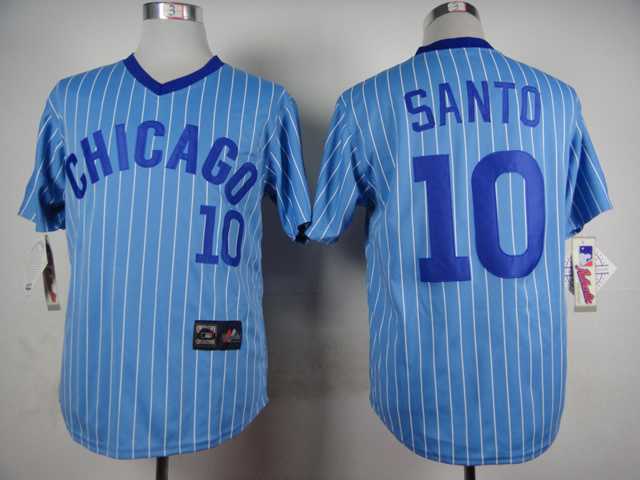 Chicago Cubs #10 Ronald Santo Blue Pinstripe Throwback Pullover Jerseys,We sell and wholesale Chicago Cubs #10 Ronald Santo Blue Pinstripe Throwback Pullover Jerseys on line form chian!
