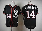 Chicago White Sox #14 Paul Konerko 2015 Black Cool Base Jerseys,baseball caps,new era cap wholesale,wholesale hats