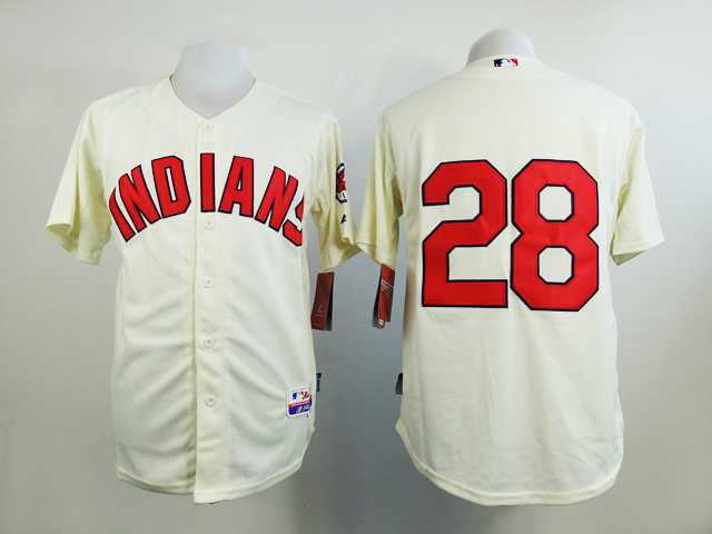 Cleveland Indians #28 Corey Kluber Cream Cool Base Jerseys,We sell and wholesale Cleveland Indians #28 Corey Kluber Cream Cool Base Jerseys on line form chian!