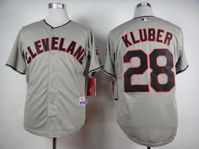 Cleveland Indians #28 Corey Kluber Gray Cool Base Jerseys,We sell and wholesale Cleveland Indians #28 Corey Kluber Gray Cool Base Jerseys on line form chian!