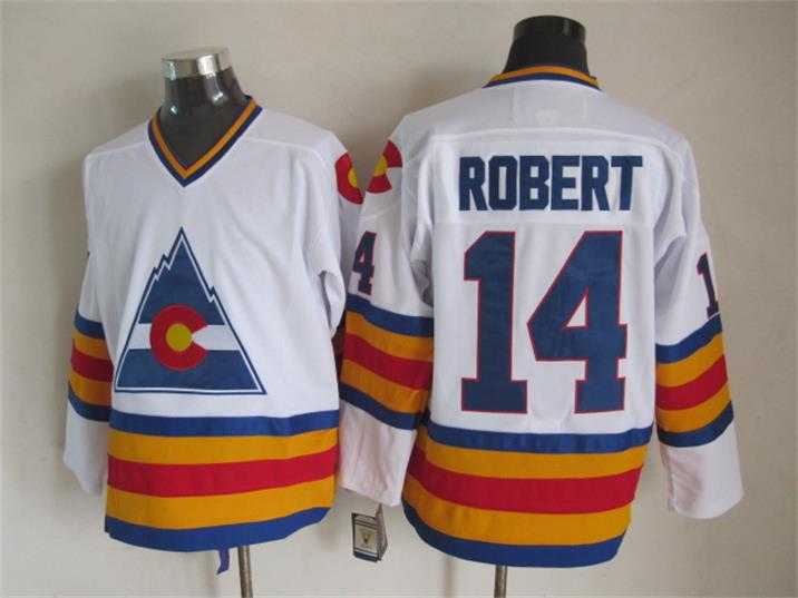 Colorado Avalanche #14 Rene Robert White CCM Throwback Jerseys,We sell and wholesale Colorado Avalanche #14 Rene Robert White CCM Throwback Jerseys on line form chian!