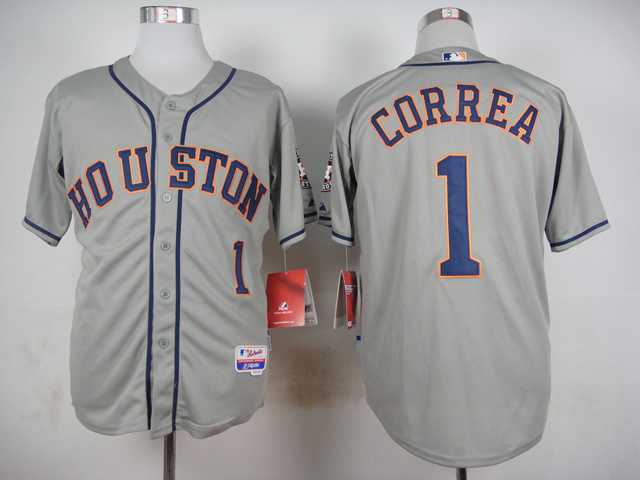 Houston Astros #1 Carlos Correa Gray Cool Base Jerseys,We sell and wholesale Houston Astros #1 Carlos Correa Gray Cool Base Jerseys on line form chian!