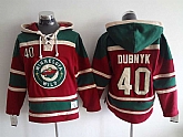 Minnesota Wilds #40 Dubnyk Red Hoodie,baseball caps,new era cap wholesale,wholesale hats