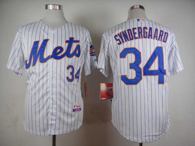 New York Mets #34 Noah Syndergaard White Pinstripe Cool Base Jerseys,We sell and wholesale New York Mets #34 Noah Syndergaard White Pinstripe Cool Base Jerseys on line form chian!